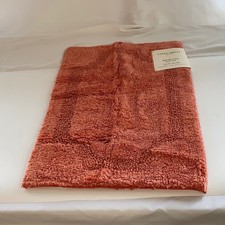 Laura Ashley Reversible Cotton Bath Rug Rust/Coral 17x24