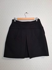 Prada vintage Black Wool mini skirt Sz IT 44/M A-line