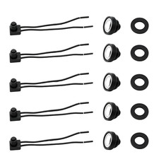 5Pcs Push Button Switch 12V Waterproof Push-Button On-Off Switch