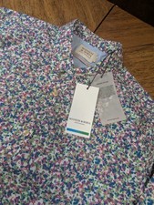 SCOTCH & SODA New With Tags Men Shirt Size XL Pink Flower Print Button-Up