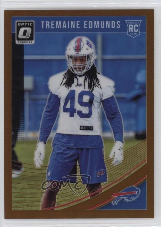 2018 Donruss Optic Rookies Bronze Prizm Tremaine Edmunds #107 Rookie RC 17fl