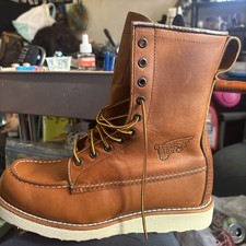 Men's new Red Wing 877 moc toe Boots sz . 8