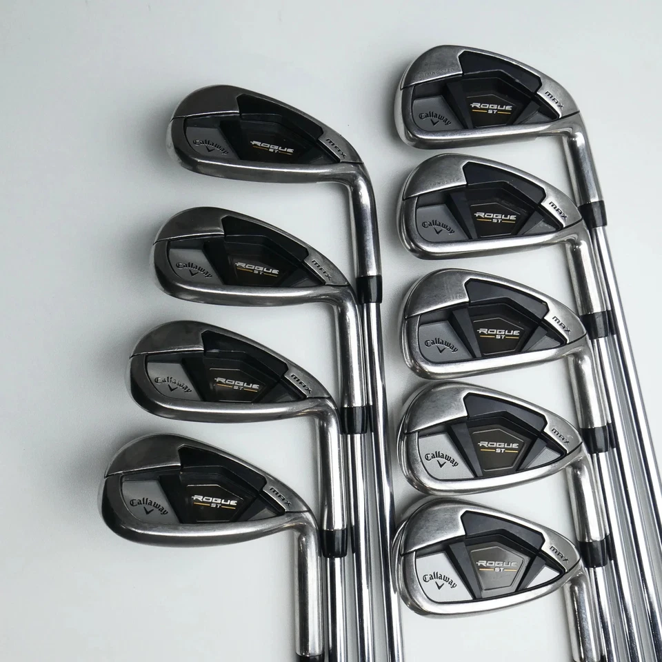 Used Callaway Rogue ST MAX Iron Set / 5 - SW + GW + AW / Stiff Flex - Image 2 of 4