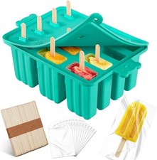 Popsicles Molds Silicone, Bpa-free ice Pop Mold Food Grade Popsicle Maker With