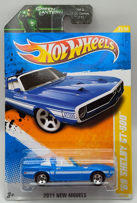 Hot Wheels 2011 New Models 21/50 '69 Shelby GT-500 21/244 Blue Green Lantern