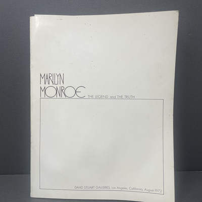 MARILYN MONROE 1972 Program From A Gallery Exhibit Titled   The Legend And Truth