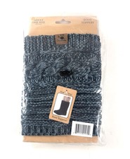 BEARPAW Marled Chunky Knit Boot Toppers - Blue