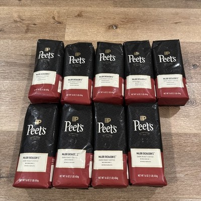9 Pounds Peet s Major Dickason s Blend Dark Roast Whole Beans