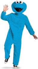 Cookie Monster Plush Prestige Sesame Street Fancy Dress Halloween Adult Costume