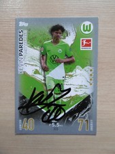 Kevin Paredes autograph signed TC Topps Bundesliga "VFL Wolfsburg 2023/24"