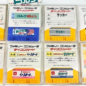 Nintendo Famicom Disk System 10 Game Lot Zelda Link Golf Tested Working Japan