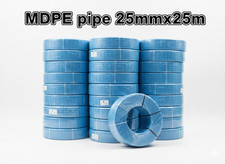 25MM x 25M Blue MDPE Mains Water Pipe Coil -Cold Water Plastic Pipe