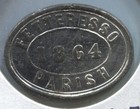 Fetteresso Scotland 1864 Communion Token Pewter 30mm See Scans — photo 1