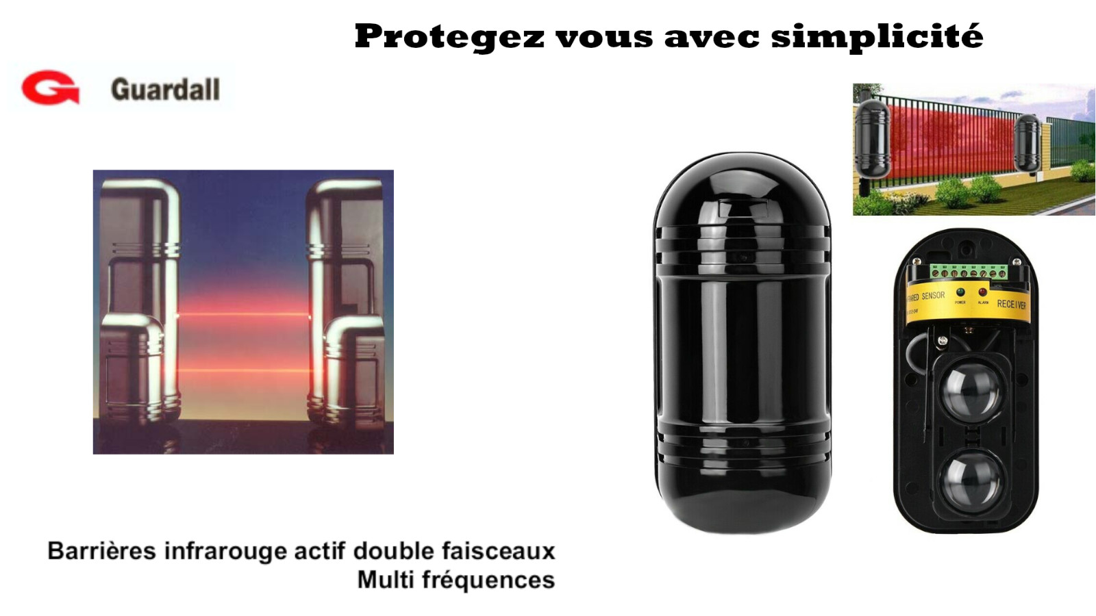 Barrière infrarouge double faisceau 30m SBT-30F avec détection extérieure active - 4