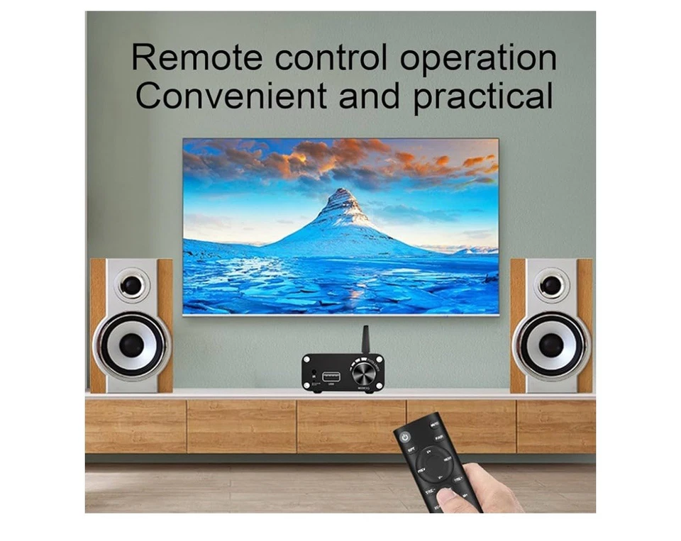 Bluetooth 5.3 Stereo Receiver, Dual Channel Amplifier Receiver - Bild 4 von 4