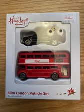 Hanley London Bus und Taxi Rückziehspielzeug VERSIEGELT