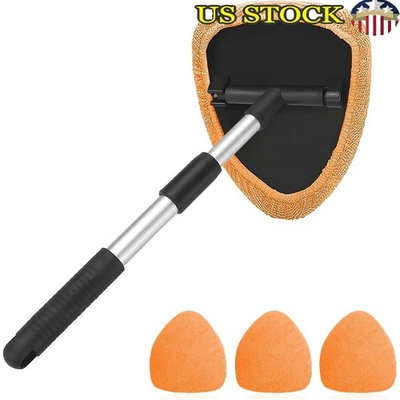 #ad #ad Extendable Windshield Cleaner Rotatable Microfiber Car Cleaning Tool New $15.28