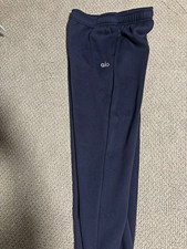 Alo Women’s Navy Sweatpants Pants Size M Pull On Elastic Waist Solid