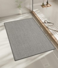 Bathroom Rugs Mat 24x17, Ultra Thin Non Slip Bath Mat Small Quick Dry Absorbent