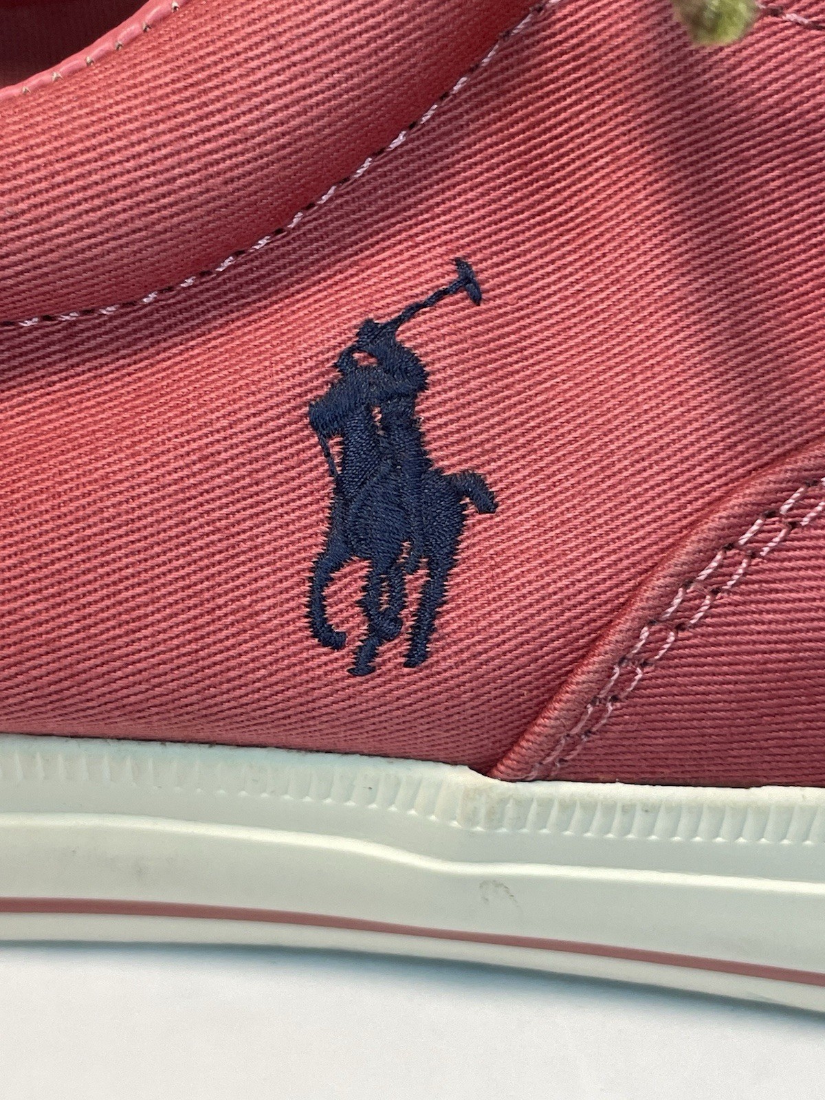 Scarpe da tennis Polo Ralph Lauren uomo 10 Vaughn corallo rosa marrone pony sneakers