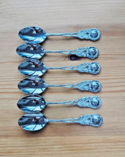 Stainless steel floral coffee spoons