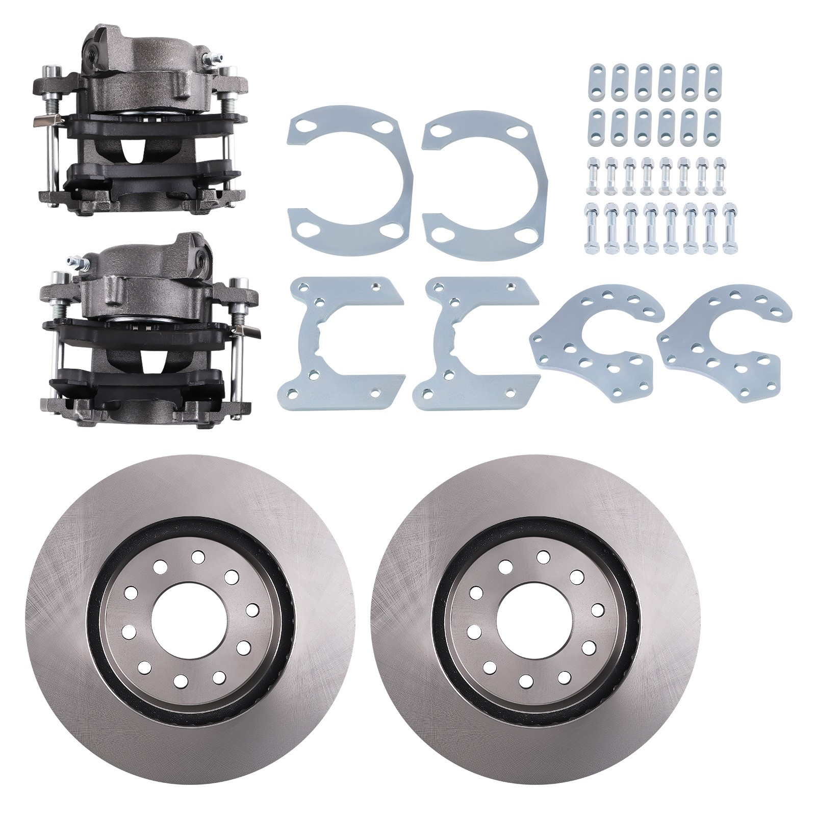 Complete Rear Disc Brake Kit for Ford 9" Axle New Style w/Single Piston Caliper