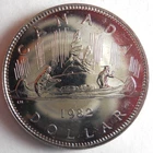 1982 CANADA DOLLAR - AU/UNC PROOF LIKE Coin - Lot M11