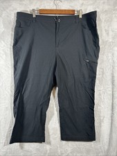 Eddie Bauer Women's Tech Capri Outdoor Hiking Pants 1669561 Black Women's 18