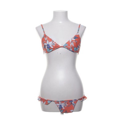 Cabana, Bikini, Größe: 36, Elasthan/Recyceltes Polyester, Orange/Mehrfarbig #sfP