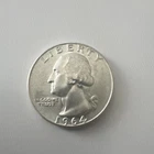 Washington Quarter 1964 Denver 25C Silver Coin