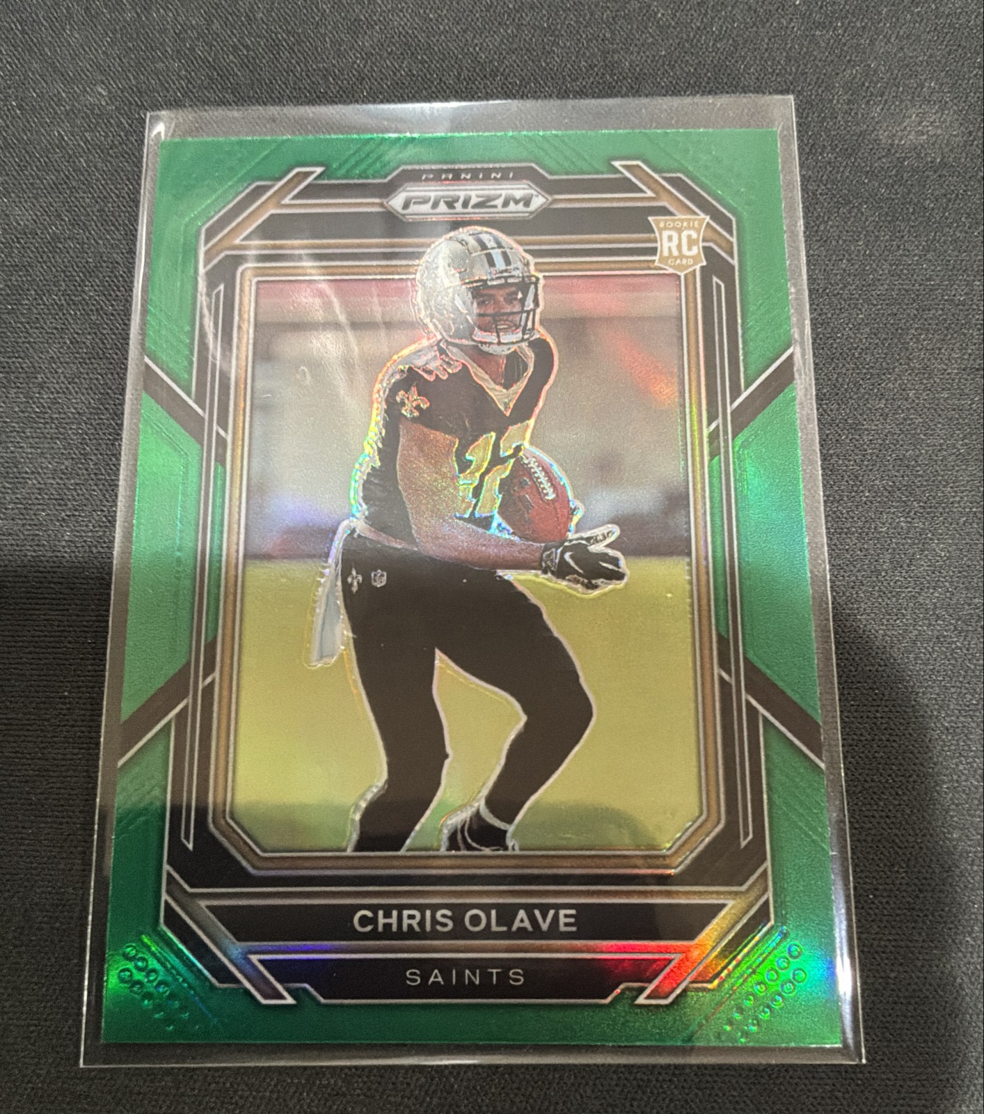 2022 Panini Prizm - Rookies Chris Olave #310 Green Prizm (RC)
