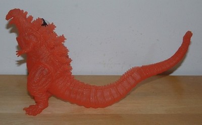 BANDAI 6 3/4'' CLEAR RED & GLITTER  SHIN GODZILLA 2016  w/ TAG THEATER EXCLUSIVE