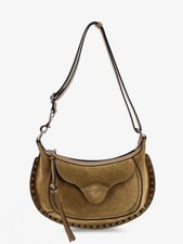 ISABEL MARANT Oskan Moon Beige Suede Shoulder Bag New And Authentic