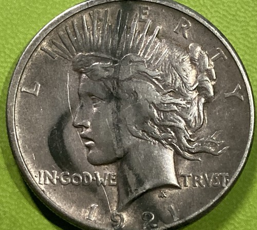 1921 Peace Dollar High Relief Fine Details Key Date
