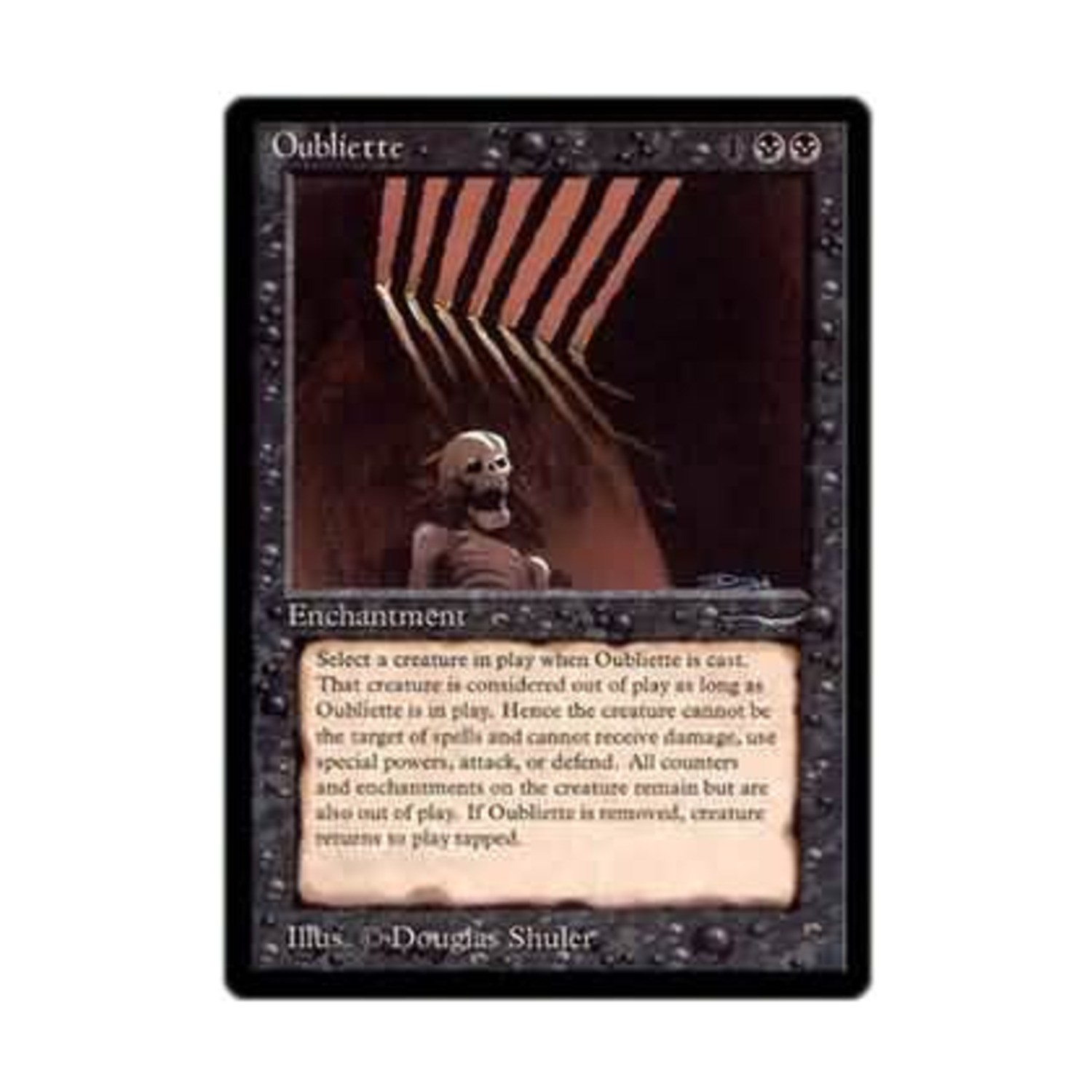 WOTC MtG Arabian Nights Oubliette - Dark (C2) Fair