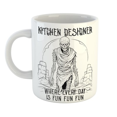 Office Irony - KÜCHENDESIGNER WHERE EVERY DAY IS FUN Tasse - Tolles Geschenk