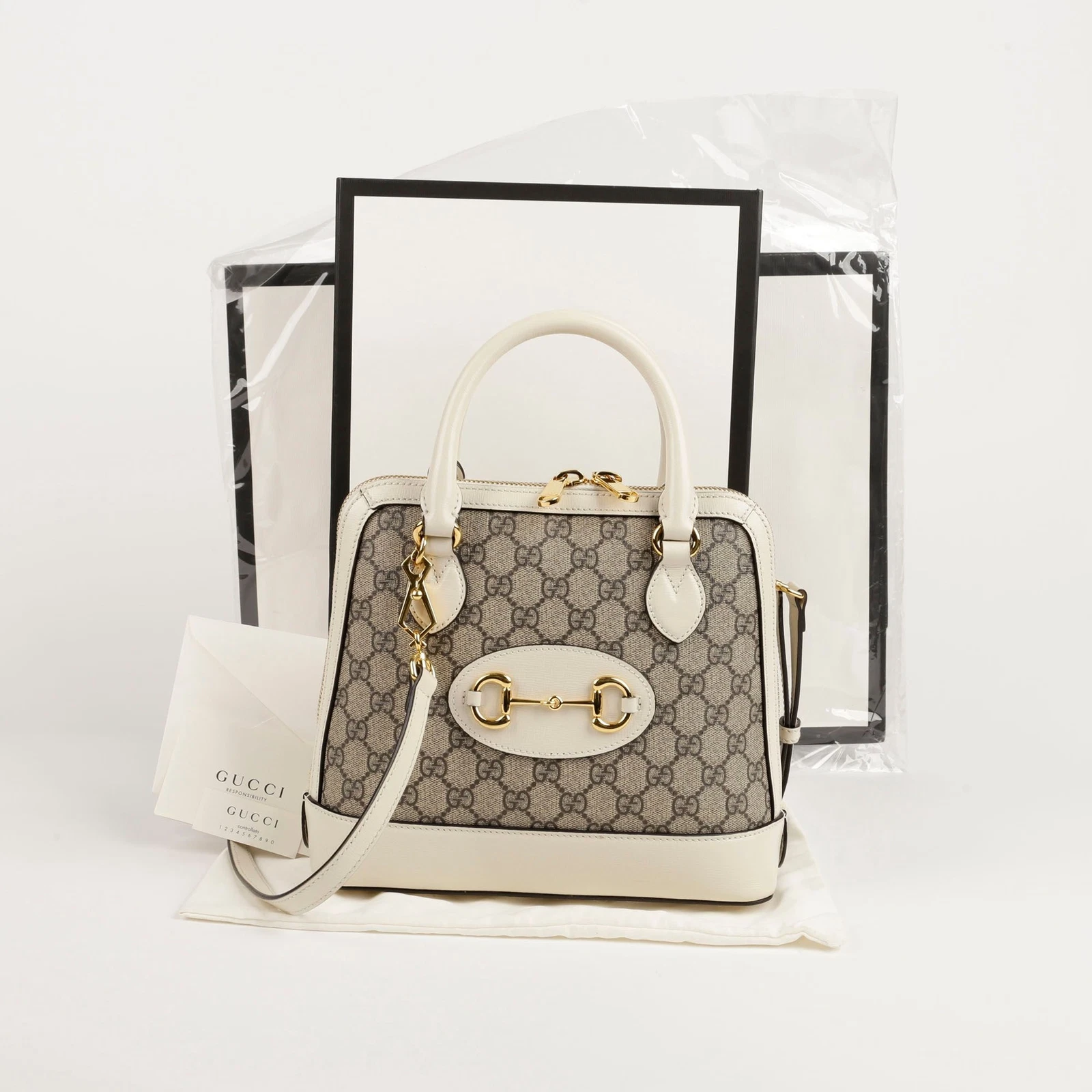 Petit sac fourre tout et bandoulière Gucci Horsebit 1955 poignée supérieure 621220 75123004