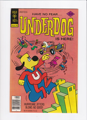 UNDERDOG #14 [1977 FN/VF] GOLD KEY COMICS   FILE COPY!