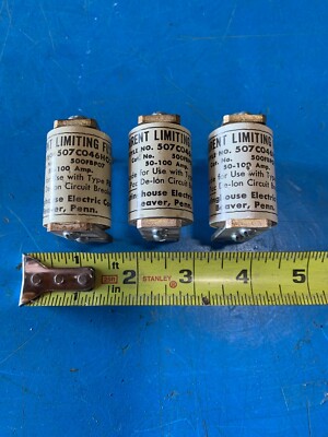 507C046H02 Westinghouse Tri Pac Fuse 50-100A 500FBP07 (lot 0f 3)
