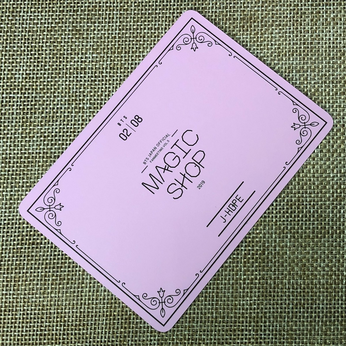 BTS J-HOPE 2/8 [MAGIC SHOP Fan Meeting Japan] Official Mini