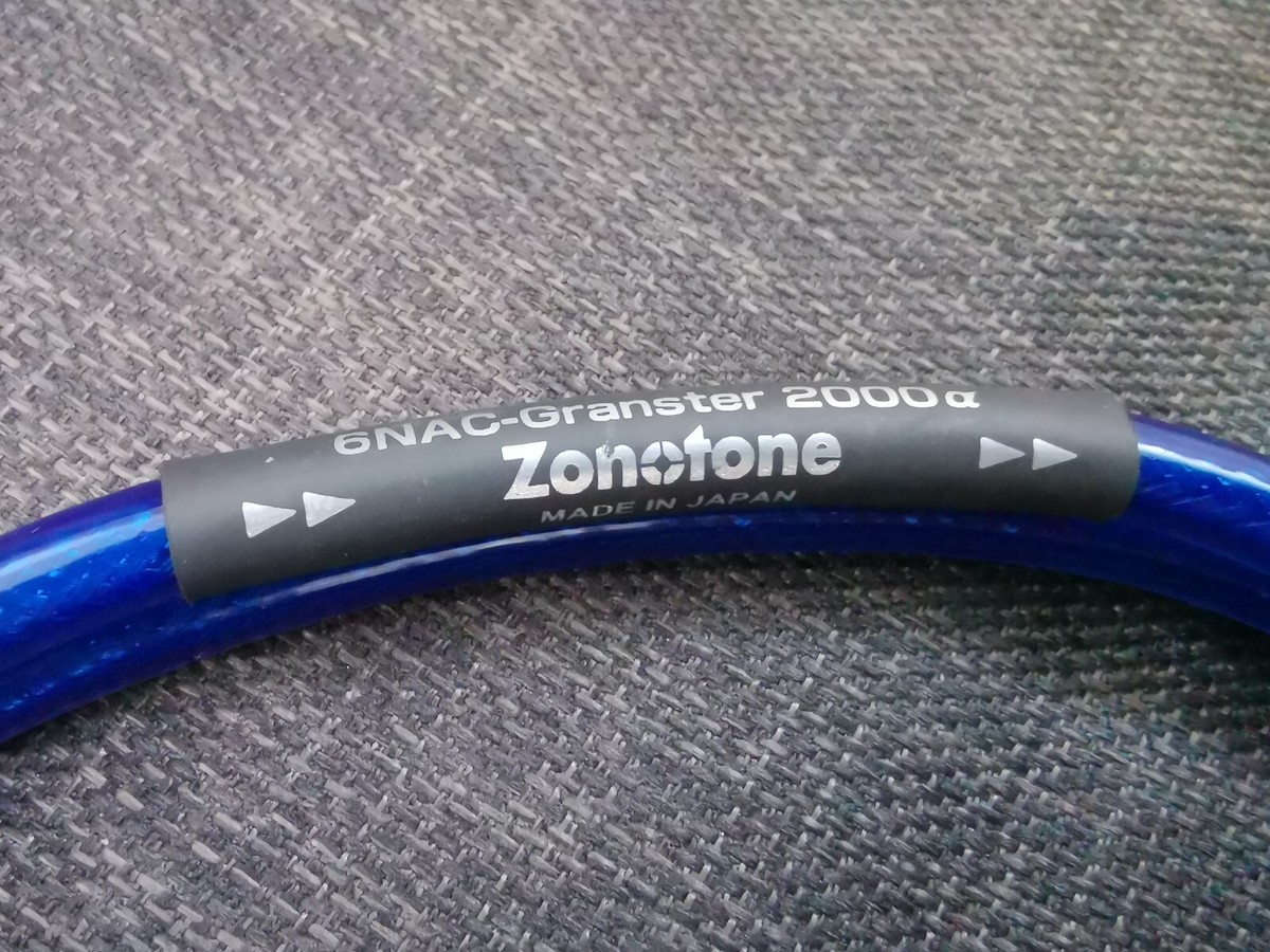 ZONOTONE RCA Cable Pair / 6NAC-GRANSTER 2000A 100cm pair ZONOTONE RCA Cable Pair / 6NAC-GRANSTER 2000A 100cm pair