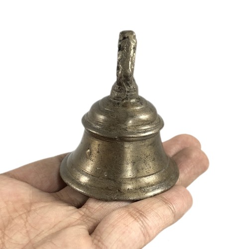 Brass Temple Bell Old Small Size Hanging Worship Bell Priest Accessories G70-317 - Picture 7 of 8