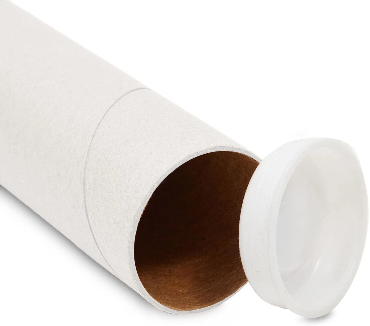 White Plastic Mailing Tubes