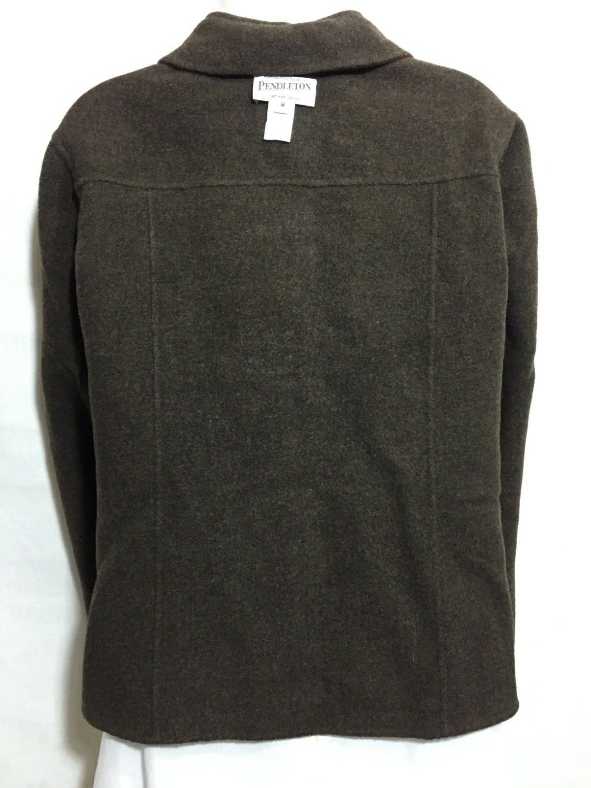 Pendleton Wool Jacket Medium Reversible Brown Pur… - image 8