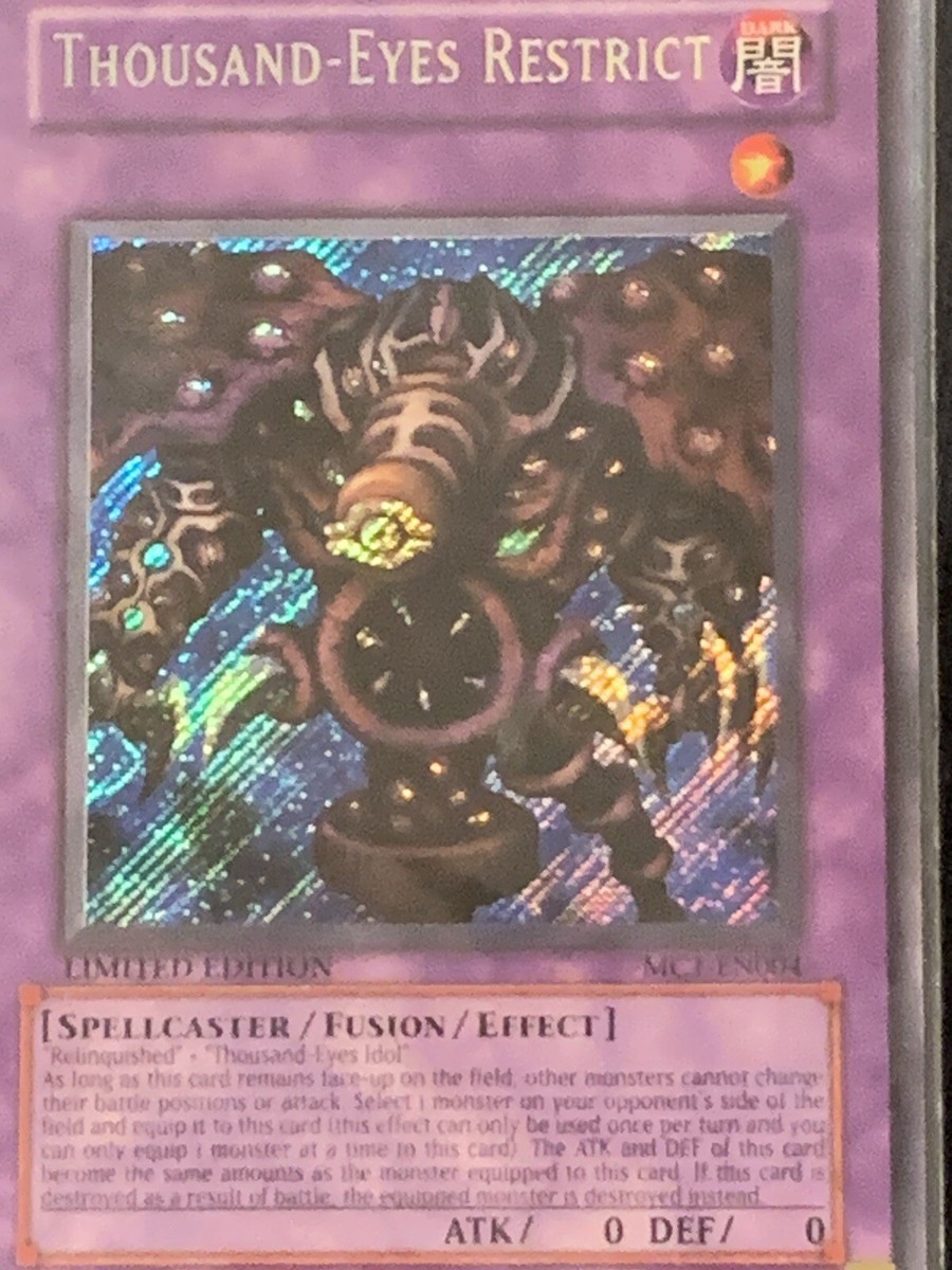 Thousand Eyes Restrict Limited Edition Rainbow Holo +40 Yu-Gi-Oh! Deck Cards