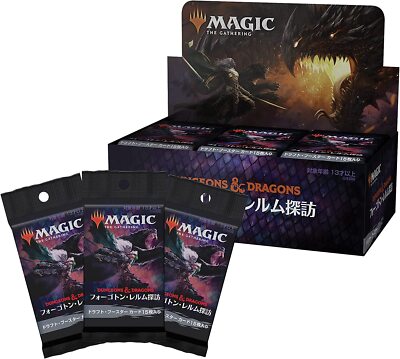 mtg forgotten realms draft booster box MTG Magic: The Gathering FORGOTTEN REALMS Draft Booster 36 Pack BOX  Japanese New