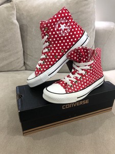 high top red converse womens