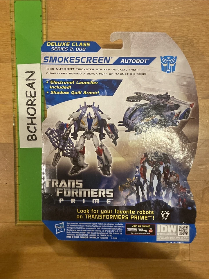 Transformers Prime Beast Hunters Deluxe Class Autobot Smokescreen Figure New - Image 2 of 2