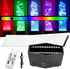 160W RGB 3in1 LED Fake Fire Light DMX Stage DJ 3D Fake Flame Light Lamp Effect