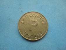(29C) A.P.T. CONTROL SYSTEMS CAR PARKING GOLD COLOURED TOKEN COIN 